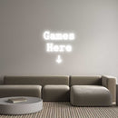Custom Neon: Games Here ↓ - VINTAGE SIGN