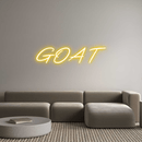 Custom Neon: GOAT - VINTAGE SIGN