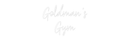 Custom Neon: Goldman's Gym - VINTAGE SIGN