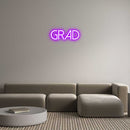 Custom Neon: GRAD - VINTAGE SIGN