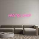 Custom Neon: HAIR BY LOHOP - VINTAGE SIGN