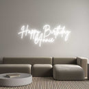 Custom Neon: Happy Birthda... - VINTAGE SIGN