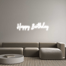 Custom Neon: Happy Birthday - VINTAGE SIGN