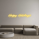 Custom Neon: Happy Holidays! - VINTAGE SIGN