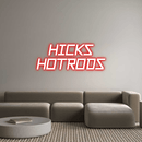 Custom Neon: HICKS HOTRODS - VINTAGE SIGN