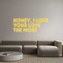 Custom Neon: Honey, I love... - VINTAGE SIGN