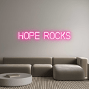 Custom Neon: Hope Rocks - VINTAGE SIGN