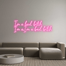 Custom Neon: I'm a bad bit... - VINTAGE SIGN