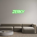 Custom Neon: JERKY - VINTAGE SIGN