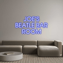 Custom Neon: JOE'S BEATLE... - VINTAGE SIGN