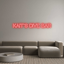 Custom Neon: KAIT'S DIVE BAR - VINTAGE SIGN