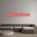 Custom Neon: KAIT'S DIVE BAR - VINTAGE SIGN