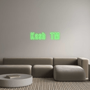 Custom Neon: Kash TM - VINTAGE SIGN