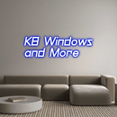 Custom Neon: KB Windows a... - VINTAGE SIGN