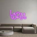 Custom Neon: La'ri World - VINTAGE SIGN