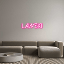 Custom Neon: Lawskii - VINTAGE SIGN