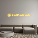 Custom Neon: Life is bette... - VINTAGE SIGN