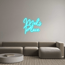 Custom Neon: Mal's Place - VINTAGE SIGN