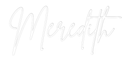 Custom Neon: Meredith - VINTAGE SIGN