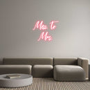 Custom Neon: Miss. to Mrs. - VINTAGE SIGN