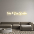 Custom Neon: Mr. & Mrs. Bu... - VINTAGE SIGN