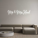 Custom Neon: Mr & Mrs Head - VINTAGE SIGN