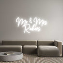 Custom Neon: Mr & Mrs Rak... - VINTAGE SIGN