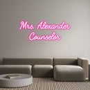 Custom Neon: Mrs. Alexande... - VINTAGE SIGN