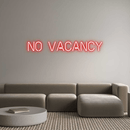 Custom Neon: No vacancy - VINTAGE SIGN