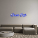 Custom Neon: Oasis Cafe - VINTAGE SIGN