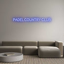 Custom Neon: PADEL COUNTRY... - VINTAGE SIGN