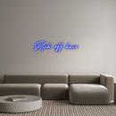 Custom Neon: Rich off hair - VINTAGE SIGN