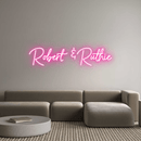 Custom Neon: Robert & Ruthie - VINTAGE SIGN