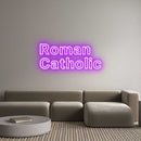 Custom Neon: Roman Catholic - VINTAGE SIGN