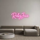 Custom Neon: RubyJune - VINTAGE SIGN