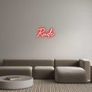 Custom Neon: Rude - VINTAGE SIGN