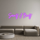 Custom Neon: Serenity J Be... - VINTAGE SIGN