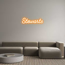 Custom Neon: Stewarts - VINTAGE SIGN