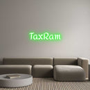 Custom Neon: TaxRam - VINTAGE SIGN