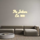Custom Neon: The Jacksons ... - VINTAGE SIGN