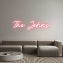 Custom Neon: The Johns - VINTAGE SIGN