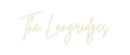 Custom Neon: The Langridges - VINTAGE SIGN