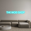 Custom Neon: THE MOD SHOP - VINTAGE SIGN