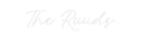 Custom Neon: The Ruuds - VINTAGE SIGN
