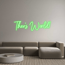 Custom Neon: Theo’s World! - VINTAGE SIGN