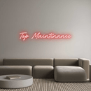 Custom Neon: Top Maintenance - VINTAGE SIGN