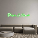 Custom Neon: Triple S Ranch - VINTAGE SIGN