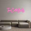 Custom Neon: TwoCuteGirlz - VINTAGE SIGN