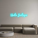 Custom Neon: Uneta Boutique - VINTAGE SIGN