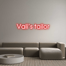 Custom Neon: Vali’s tailor - VINTAGE SIGN